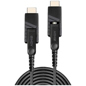 LINDY 38320 HDMI-kabel Aansluitkabel HDMI-micro-D-stekker, HDMI-micro-D-stekker 10.00 m Zwart 4K UHD