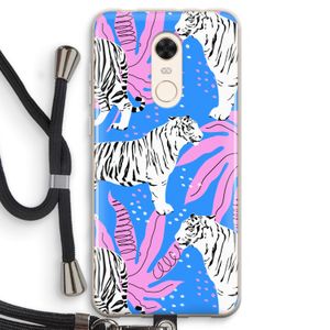 Tijger: Xiaomi Redmi 5 Transparant Hoesje met koord