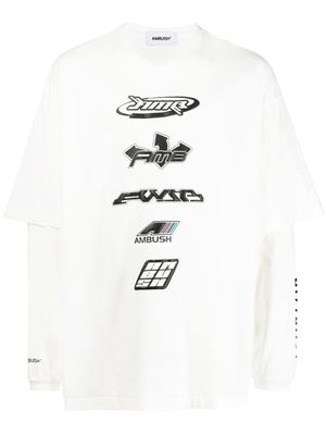 AMBUSH t-shirt superposé à logo imprimé - Blanc