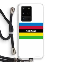 WK Wielrennen: Samsung Galaxy S20 Ultra Transparant Hoesje met koord