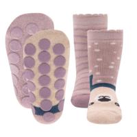Ewers antislip sokken 2-pack Teddy Muis roze-27-30