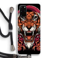 Tiger and Rattlesnakes: Samsung Galaxy S20 Plus Transparant Hoesje met koord