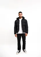 Malelions Donn Puffer Winterjas Heren Zwart - Maat M - Kleur: Zwart | Soccerfanshop