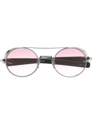 Matsuda lunettes de soleil M3128 à monture ronde - Noir