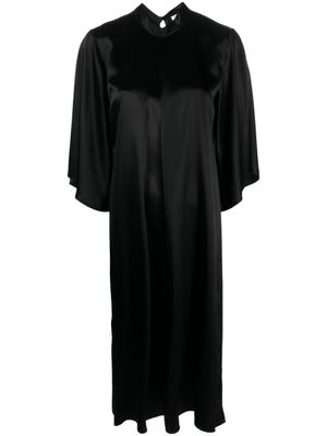 Forte Forte robe mi-longue à coupe évasée - Noir