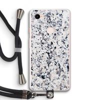 Gespikkelde marmer: Pixel 3 XL Transparant Hoesje met koord