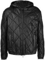 Emporio Armani veste à design matelassé - Noir