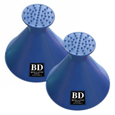 Ijskrabber - 2x - blauw - rond - trechter - krabber - multifunctioneel - auto