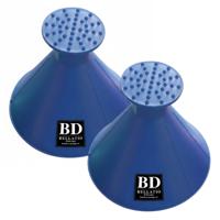 Ijskrabber - 2x - blauw - rond - trechter - krabber - multifunctioneel - auto