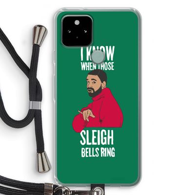 Sleigh Bells Ring: Pixel 5 Transparant Hoesje met koord