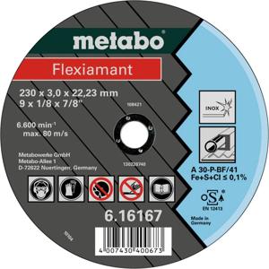 Metabo 616738000 Doorslijpschijf recht 25 stuk(s) RVS