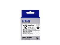 Epson Transparent Tape- LK-4TBN Clear Blk/Clear 12/9