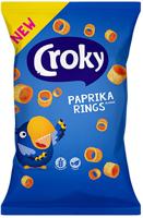 Croky rings paprika, zakje van 75 g Croky rings paprika, zakje van 75 g
