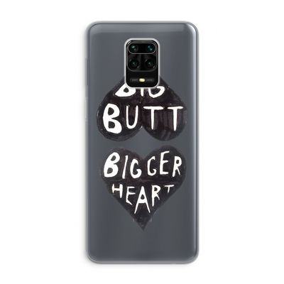 Big butt bigger heart: Xiaomi Redmi Note 9 Pro Transparant Hoesje