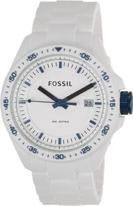 Horlogeband (Band + Kastcombinatie) Fossil AM4502 Onderliggend Silicoon Wit 22mm