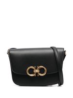 Ferragamo sac porté épaule Gancini en cuir - Noir - thumbnail