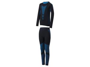 CRIVIT Kinder thermo skiondergoed (146/152, Zwart)