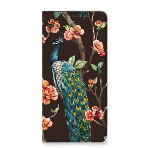 Samsung Galaxy A14 4G Hoesje maken Pauw met Bloemen