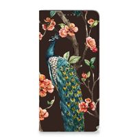 Samsung Galaxy A14 4G Hoesje maken Pauw met Bloemen - thumbnail