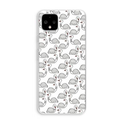 Zwanen: Pixel 4 XL Transparant Hoesje