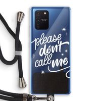 Don't call: Samsung Galaxy Note 10 Lite Transparant Hoesje met koord