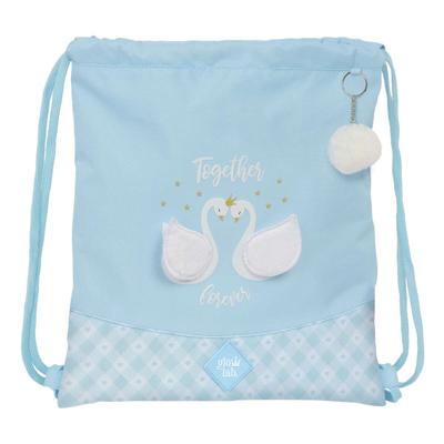 Rugtas met Koordjes Glow Lab Cisnes Blauw 35 x 40 x 1 cm