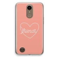 Friends heart: LG K10 (2017) Transparant Hoesje