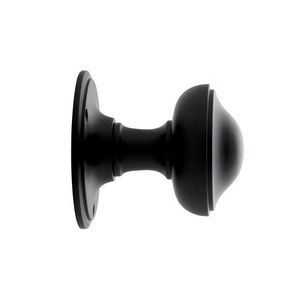 De Oude Deurklink Deurknop 80mm - Rond draaibaar zwart
