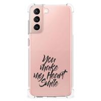 Samsung Galaxy S21 FE Telefoonhoesje met tekst Heart Smile