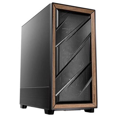 Antec FLUX SE Midi-tower PC-behuizing Zwart, Hout