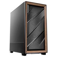 Antec FLUX SE Midi-tower PC-behuizing Zwart, Hout