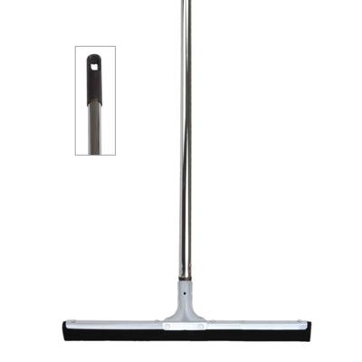 Vloertrekker / watertrekker - metaal en rubber - B44 cm - steel kunststof zilver