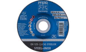 PFERD SG STEELOX 61341222 Doorslijpschijf gebogen 125 mm 25 stuk(s) RVS, Staal