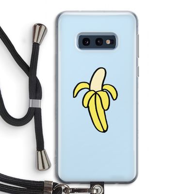 Banana: Samsung Galaxy S10e Transparant Hoesje met koord