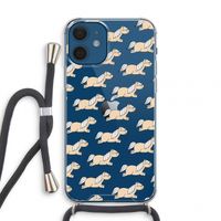 Ponys: iPhone 12 mini Transparant Hoesje met koord