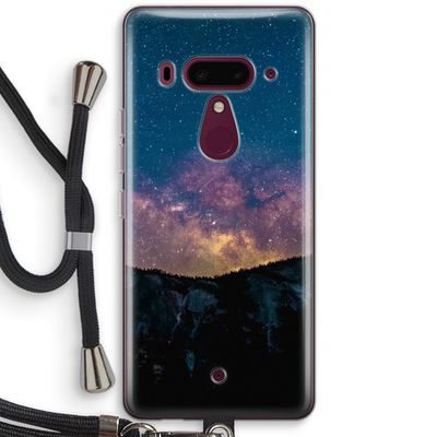 Travel to space: HTC U12+ Transparant Hoesje met koord
