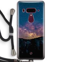 Travel to space: HTC U12+ Transparant Hoesje met koord