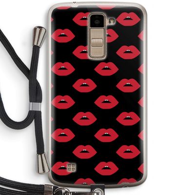Lips: LG K10 (2016) Transparant Hoesje met koord