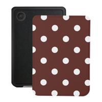 Lunso Kobo Clara BW / Clara Colour hoesje (6 inch) - Vegan Saffiano Leren Sleep Cover - Vintage Dots