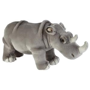 Pluche knuffeldier neushoorn - 50 cm - wilde dieren knuffel - speelgoed