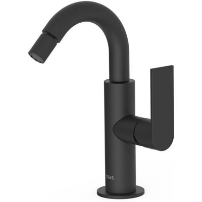 Bidetkraan Tres Loft | Opbouw | Mengkraan | 1-hendel | Rond | Zwart mat