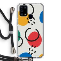 Illustratieve pop 3: Samsung Galaxy M31 Transparant Hoesje met koord