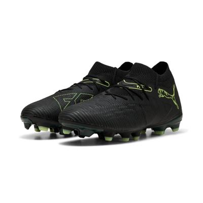 PUMA Future 8 Match Gras / Kunstgras Voetbalschoenen (MG) Zwart Donkergroen Lichtgroen