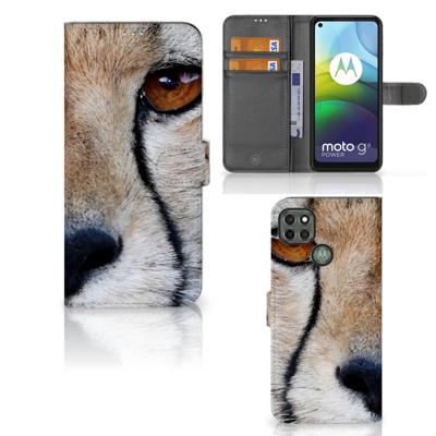Motorola Moto G9 Power | Telefoonhoesje | Met pasjeshouder | Cheetah