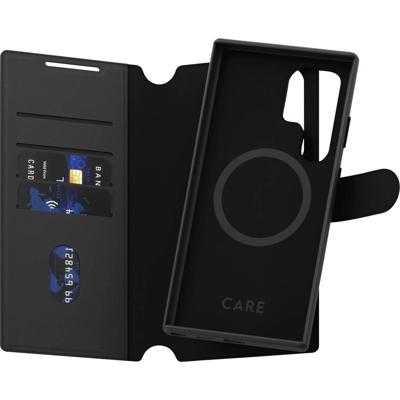 PanzerGlass CARE Feature Tango Two-in-One Wallet Booklet Samsung Galaxy S25 Ultra Zwart Inductieve lading, Stootbestendig