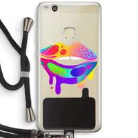 Lip Palette: Huawei Ascend P10 Lite Transparant Hoesje met koord
