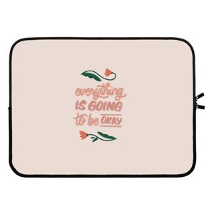 Optimistic flower girl: Laptop sleeve 15 inch