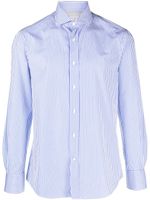 Brunello Cucinelli chemise en coton à manches longues - Bleu