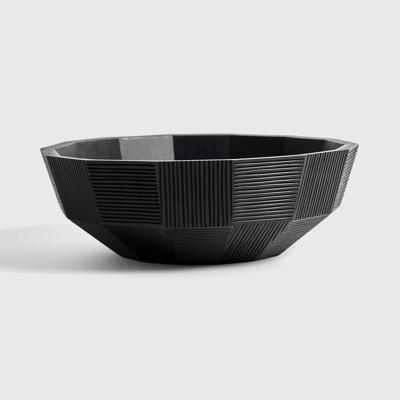 Ethnicraft Schaal 'Striped' Mahoniehout, 40cm