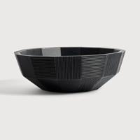 Ethnicraft Schaal 'Striped' Mahoniehout, 40cm